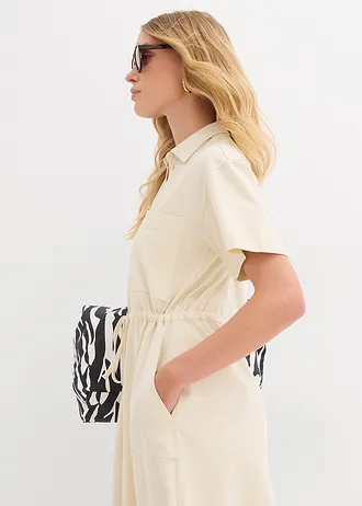 Jerysey jurk van stretch katoen • naturel • bonprix online shop