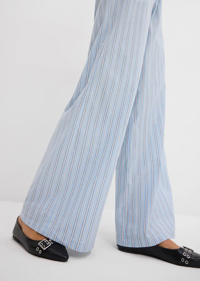 Instapbroek van puur katoen • blauw-wit gestreept • product-page.page-title-suffix