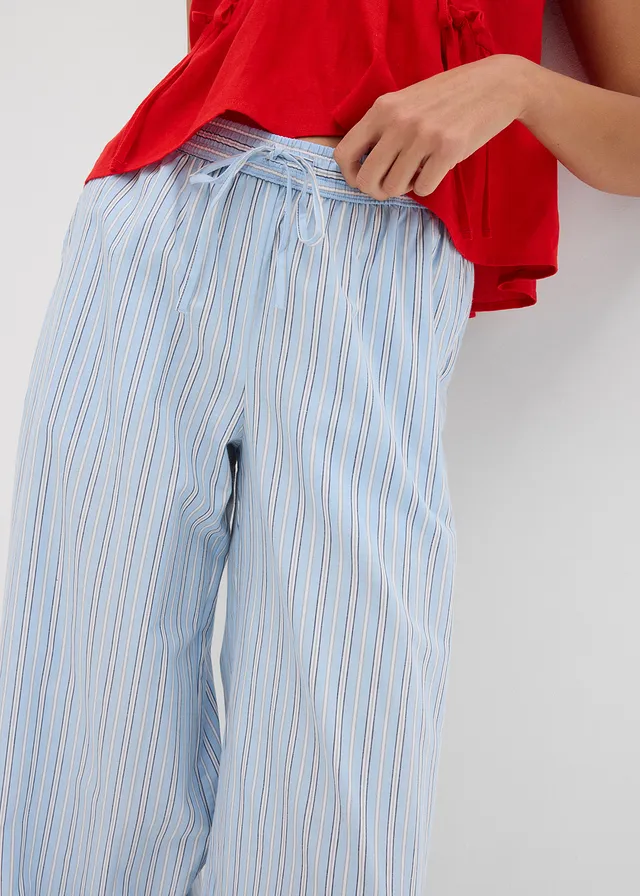 Instapbroek van puur katoen • blauw-wit gestreept • product-page.page-title-suffix