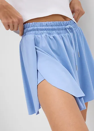 Šortky bez zapínání, v tenisovém stylu • perlově modrá • bonprix obchod