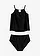 Tankini (ens. 2 pces) avec découpe poitrine, Couleur: noir