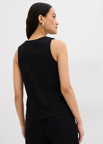 Gilet van comfortabel Punto di Roma • zwart • bonprix online shop