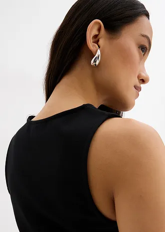 Gilet van comfortabel Punto di Roma • zwart • bonprix online shop