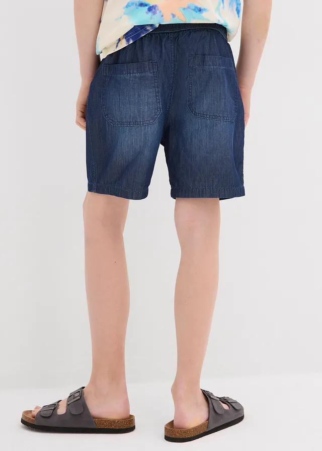 Instapshort van biologisch katoen, regular fit • blauw denim • product-page.page-title-suffix