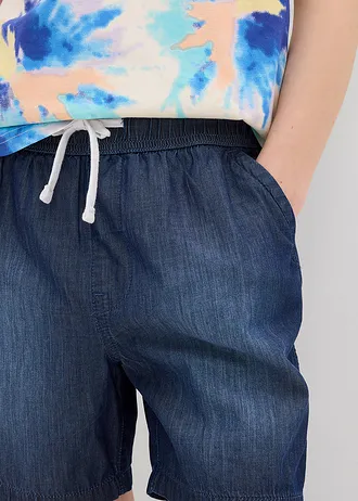 Džínové šortky bez zapínání, Regular Fit, z organické bavlny • modrý denim • bonprix obchod