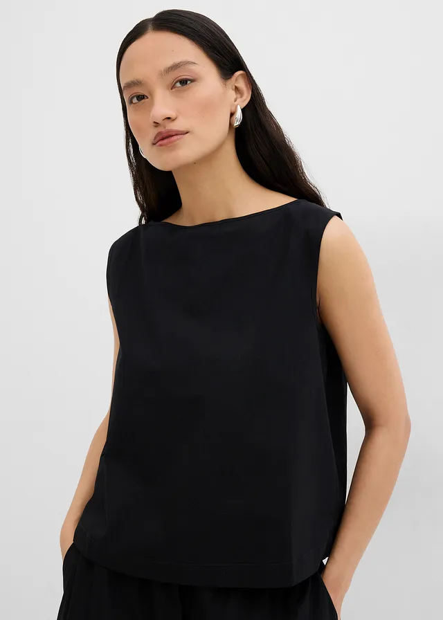 Top blouse 100% coton • noir • product-page.page-title-suffix