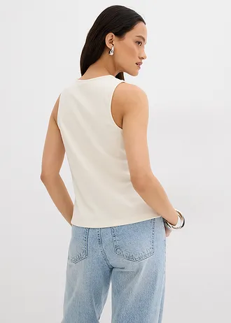 Gilet van comfortabel Punto di Roma • wolwit • bonprix online shop