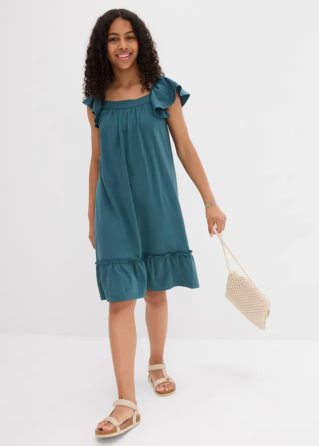 Robe en jersey coton extensible • vert poivre • product-page.page-title-suffix