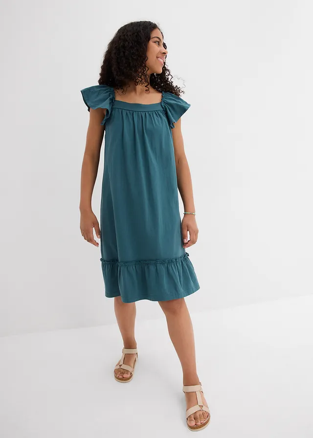 Robe en jersey coton extensible • vert poivre • product-page.page-title-suffix