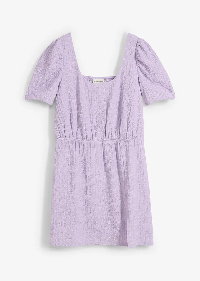 Rochie tricot din crep texturat