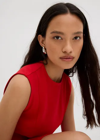 Minišaty z pohodlného materiálu Punto di Roma • červená salsa • bonprix obchod