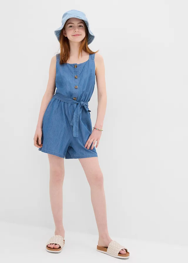 Jeans jumpsuit van soepel katoen • blue denim • product-page.page-title-suffix