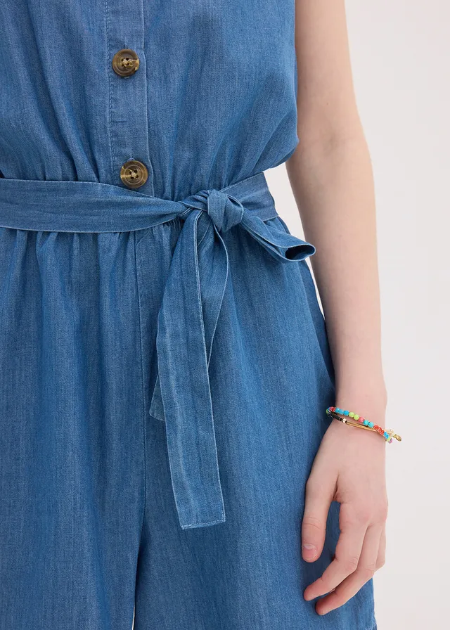 Jeans jumpsuit van soepel katoen • blue denim • product-page.page-title-suffix