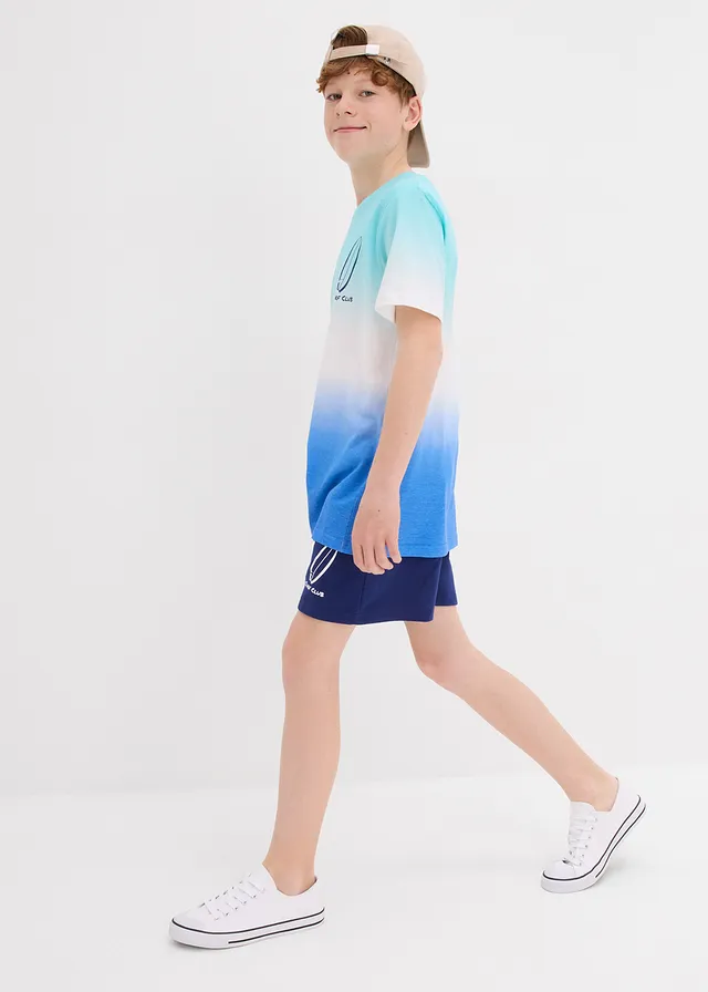 T-shirt à dégradé en coton • bleu glacier/turquoise/blanc/bleu nuit • product-page.page-title-suffix
