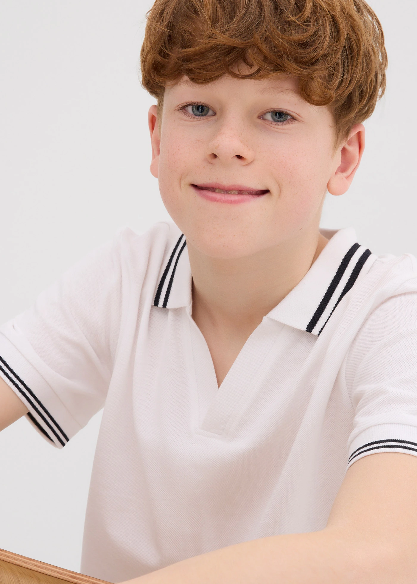 Poloshirt van biologisch katoen • wit • bonprix online shop