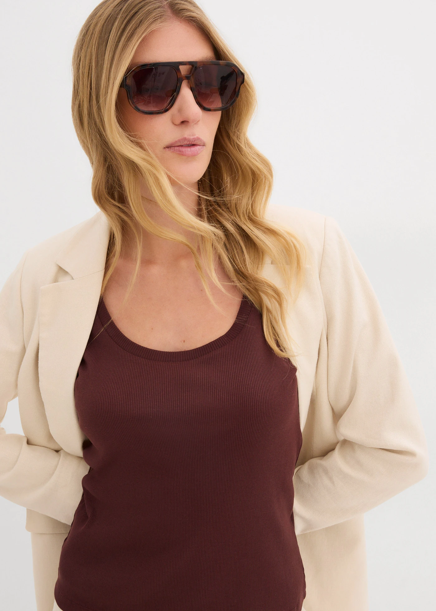 Tricou din bumbac organic 100% • maro-teracotă • magazin bonprix