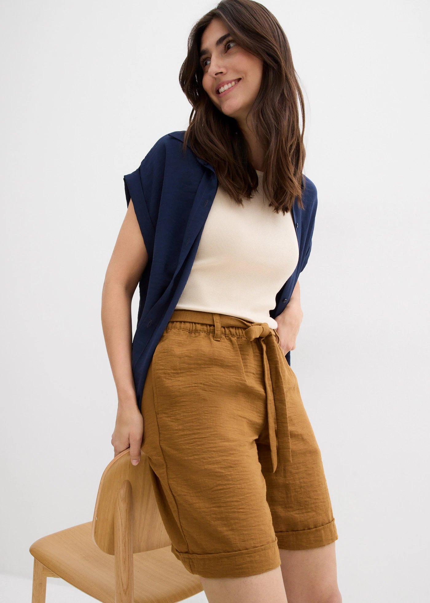 Bermuda • marron cognac • Boutique bonprix