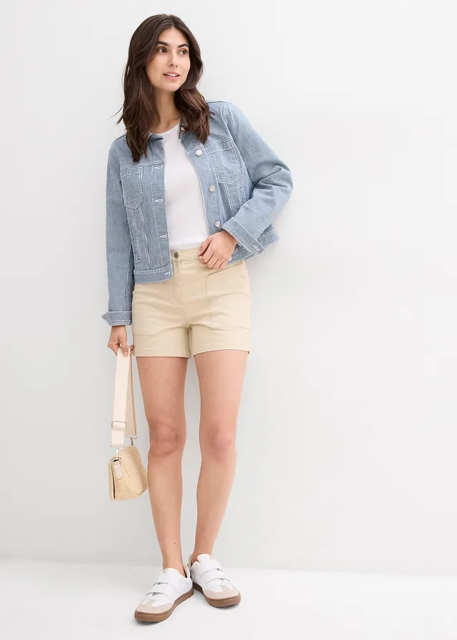 Twill short, Kleur: lichtsand
