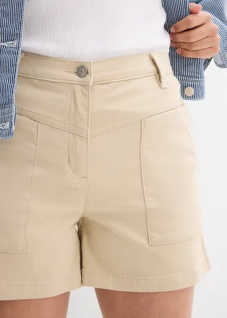 Keprové šortky • světle písková • bonprix obchod