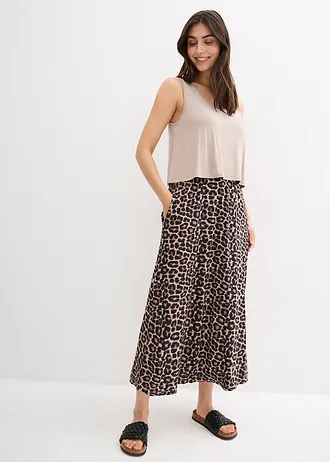 Shirtjurk van een soepele viscose-elastanmix • natuursteen luipaardprint • bonprix online shop