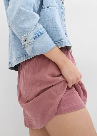 Broekrok van soepele mousseline • mat violet • bonprix online shop