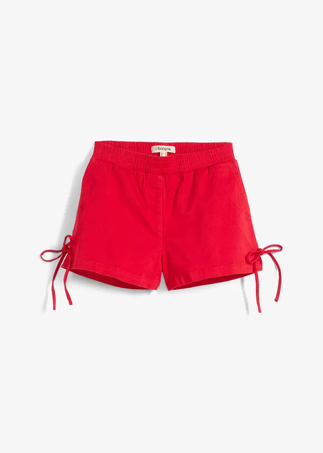 Pantaloni scurți cu elastic, din material elastic, cu bumbac