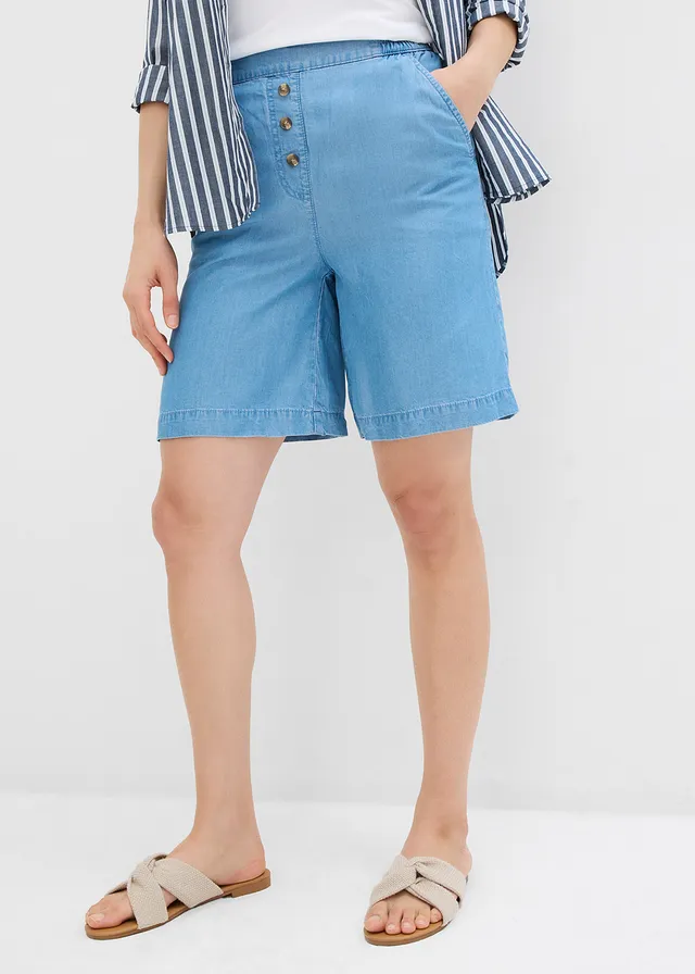 Instapshort van lyocell • lichtblauw denim • product-page.page-title-suffix