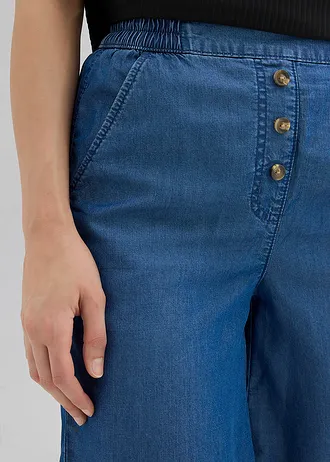 Šortky bez zapínání, z lyocellu • modrá stone • bonprix obchod