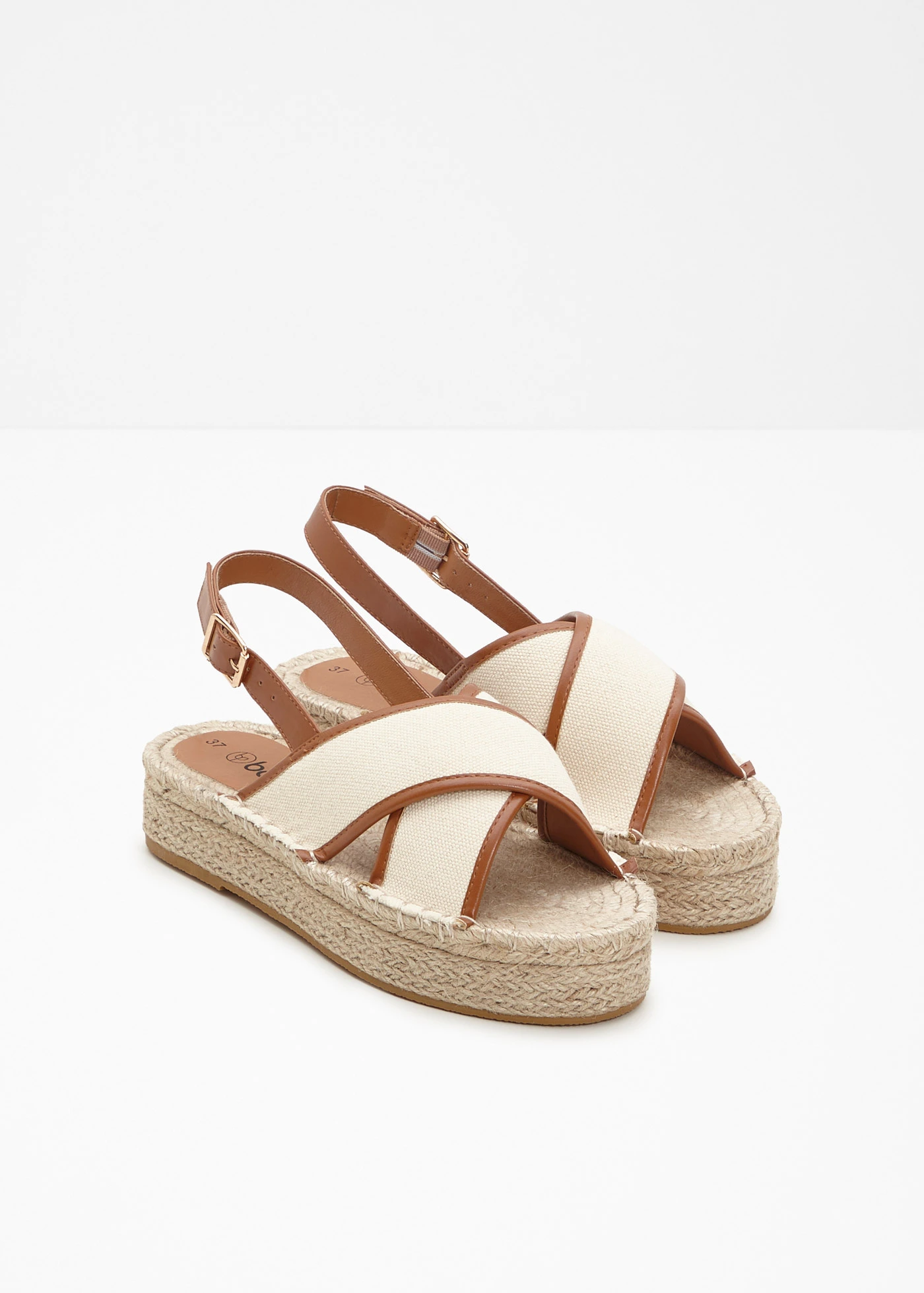 Sandály na platformě • přírodní - koňaková • bonprix obchod