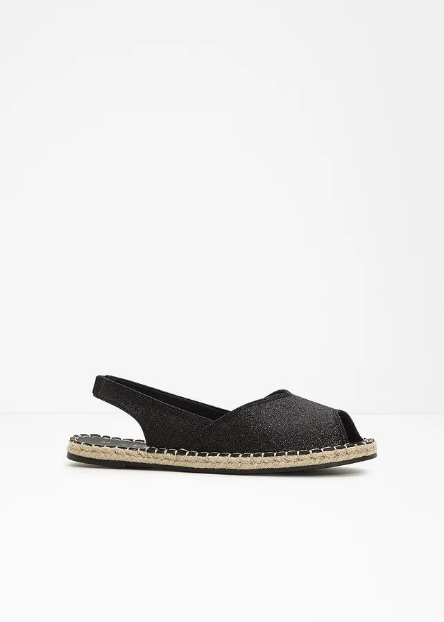Espadrilles, Kleur: zwart
