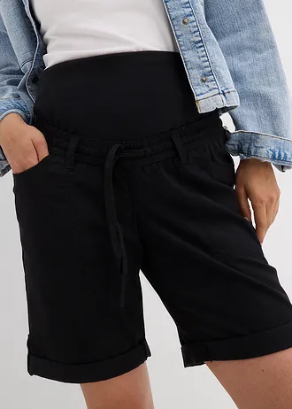Ohrnovací těhotenské bermudy a šortky 2 v 1 • černá • bonprix obchod