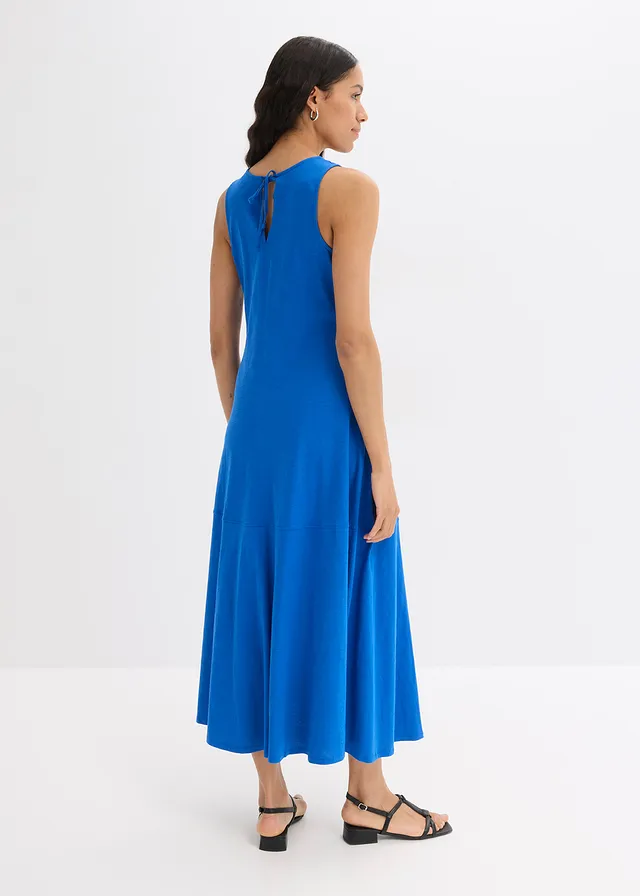 Robe longue 100% coton à bretelles • bleu arctique • product-page.page-title-suffix