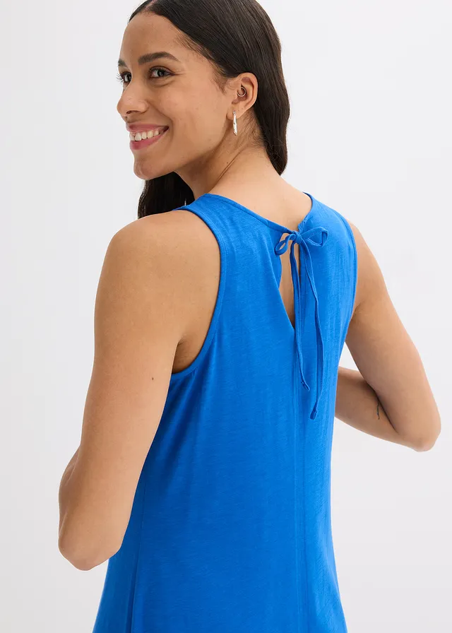 Robe longue 100% coton à bretelles • bleu arctique • product-page.page-title-suffix