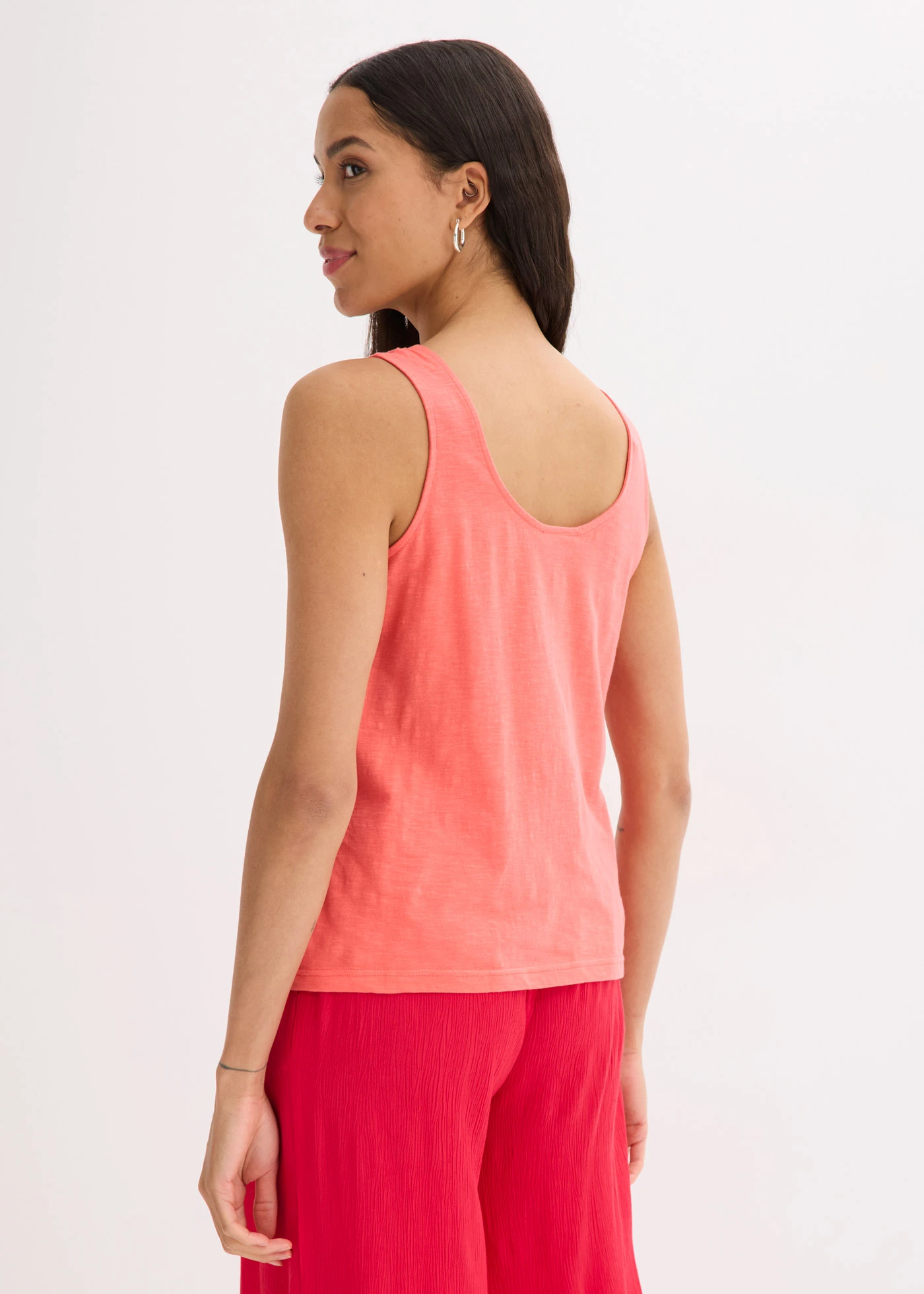 Tílko z čisté organické bavlny • světle lososová • bonprix obchod