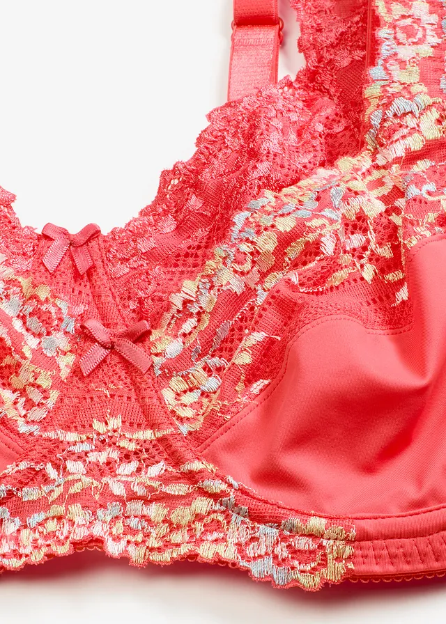 Beugel bh met sierlijk kant (set van 2) • paradijspink gebloemd+paradijspink • product-page.page-title-suffix