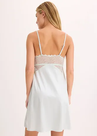 Negližé s lesklým materiálem • světle mentolová • bonprix obchod