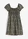 Robe courte en viscose fluide, Couleur: noir/blanc/jaune jonquille imprimé