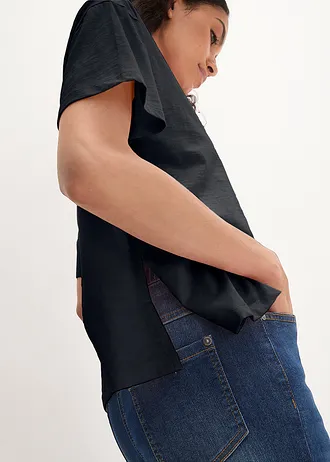 Oversize triko s potiskem • černá • bonprix obchod