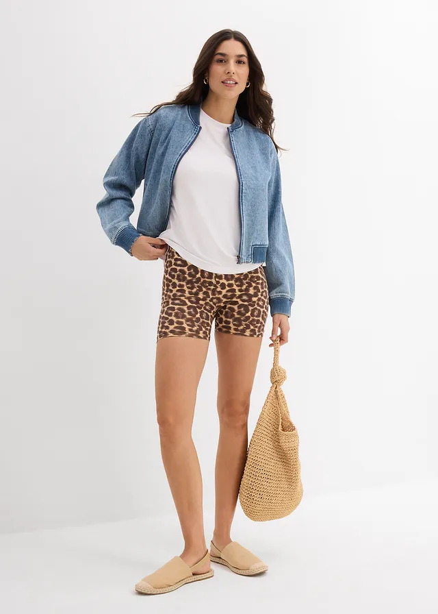 Korte legging (set van 2) • luipaardprint-zwart • product-page.page-title-suffix