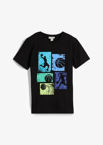 T-shirt van biologisch katoen • wit multicolor gedessineerd • bonprix online shop