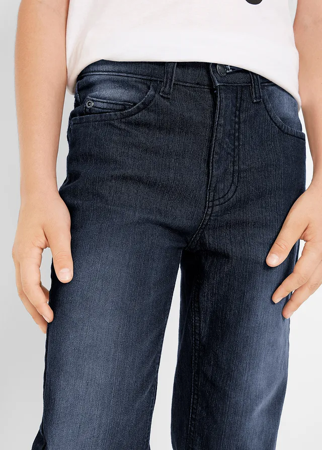 Jean garçon Slim, droit et extensible • bleu foncé denim • product-page.page-title-suffix