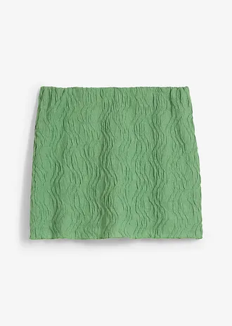 Mini-jupe texturée, Couleur: vert lierre