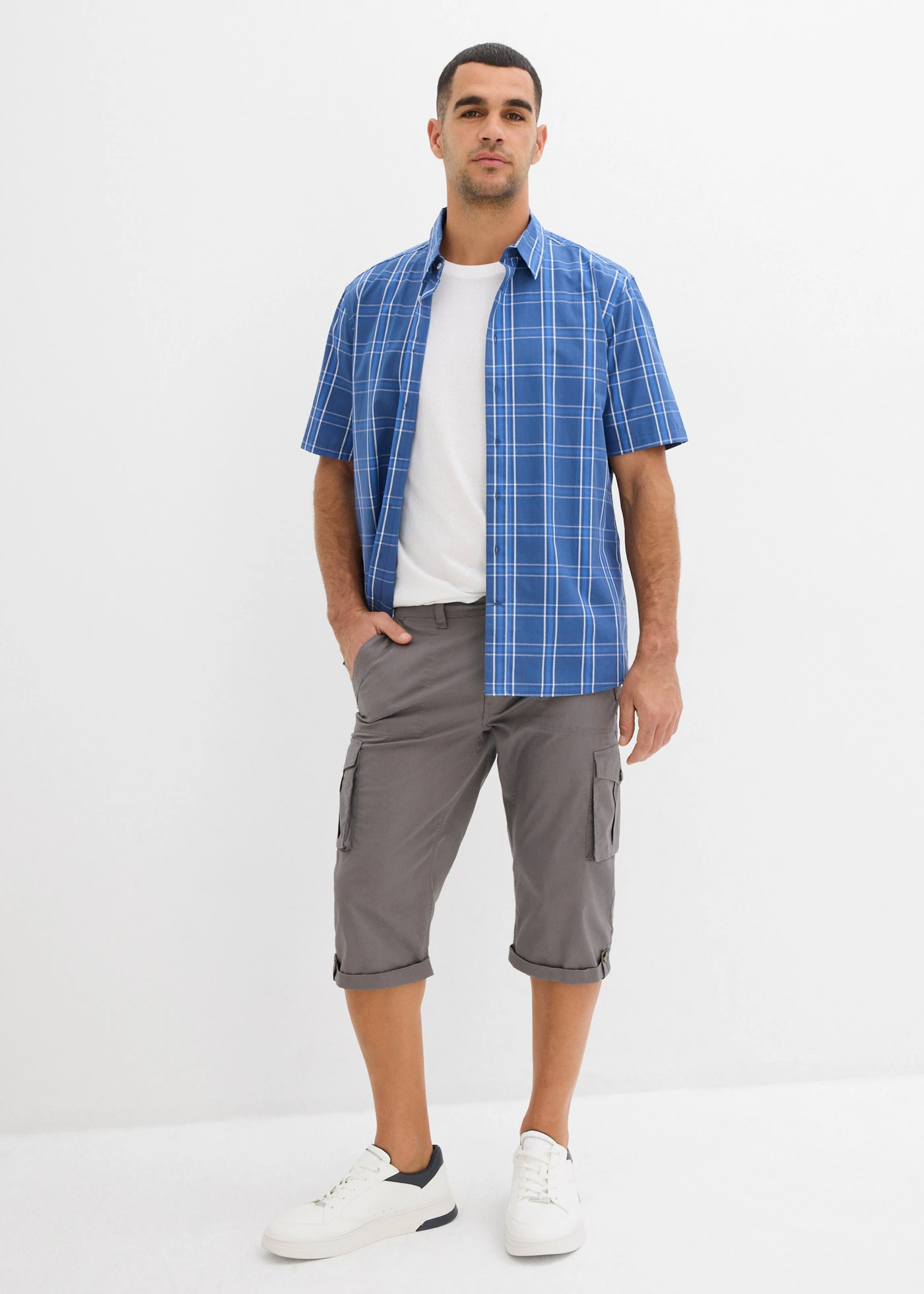 Bermuda long, regular • gris fumée • Boutique bonprix