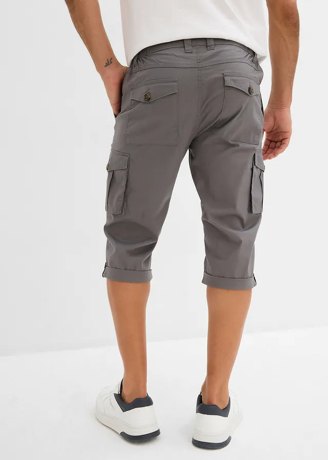 Bermuda long, regular, Couleur: gris fumée