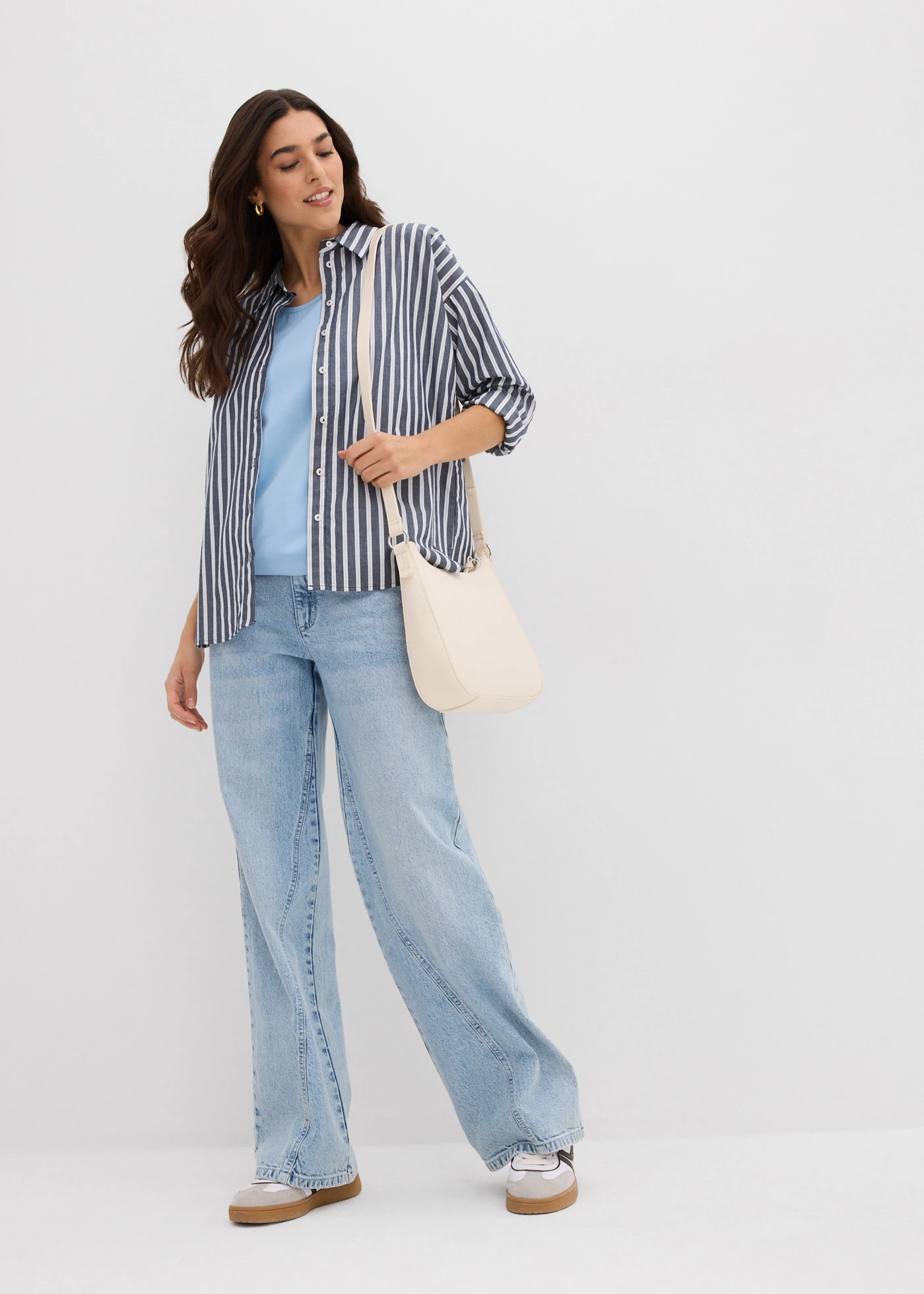 Lot de 2 longs débardeurs • bleu clair / bleu foncé. • Boutique bonprix