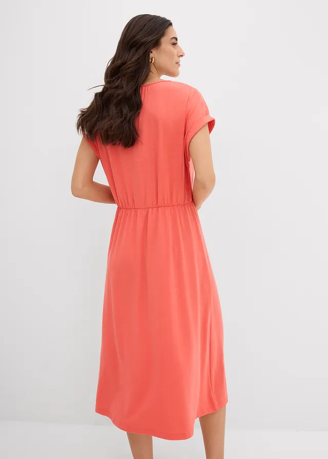Robe en jersey de viscose mélangée • saumon clair • product-page.page-title-suffix