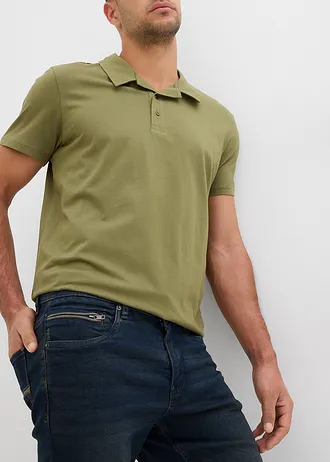 Strečové džínové bermudy, Slim Fit • modro-béžová • bonprix obchod