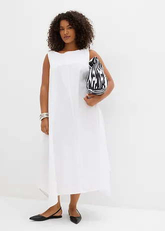 Robe débardeur en viscose mélangée, Couleur: blanc