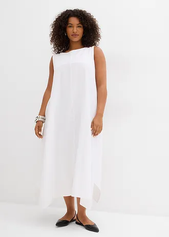 Robe débardeur en viscose mélangée, Couleur: blanc