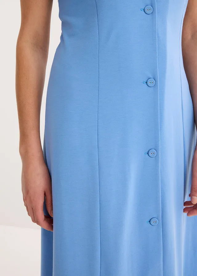 Robe fendue en jersey • bleu moyen • product-page.page-title-suffix